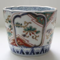 189 古伊万里 KOIMARI 斜格子 市松文 蕎麦猪口 | imarimaru