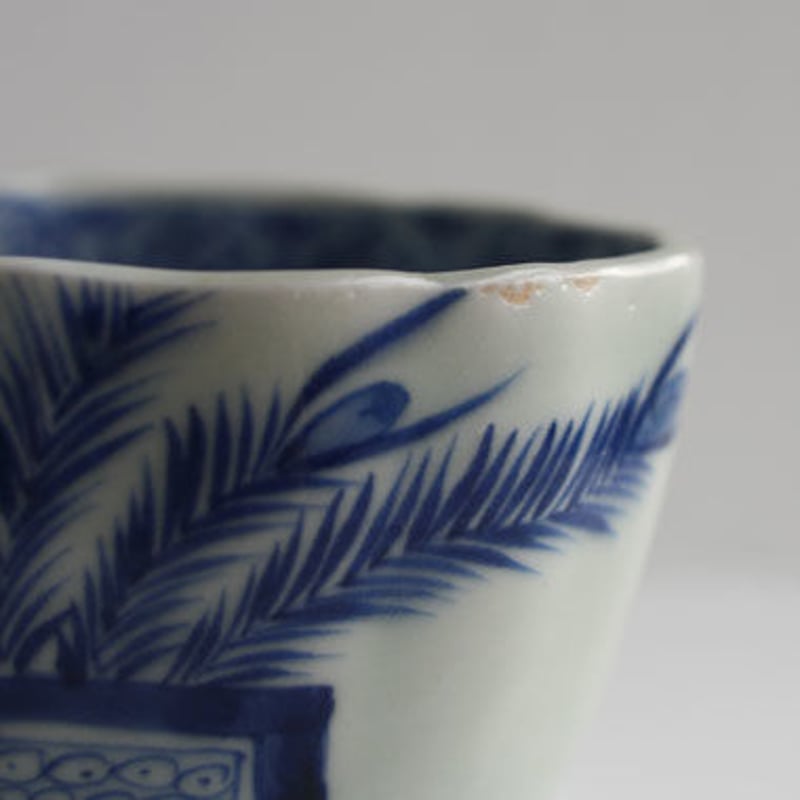 伊万里 向付 126 古伊万里 KOIMARI 染付 孔雀文 向付 | imarimaru