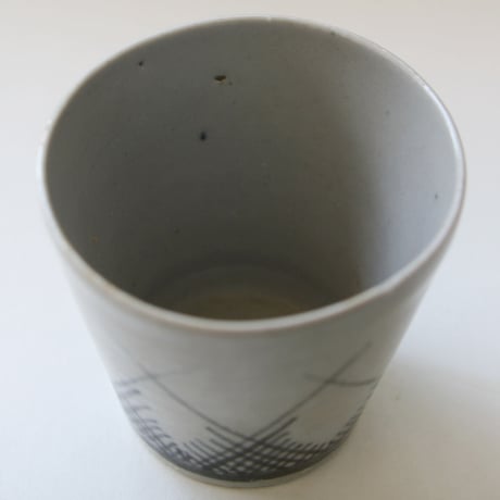 S-157 古伊万里 染付 草文 蕎麦猪口