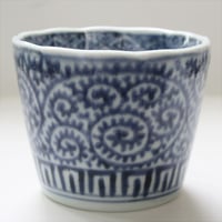 189 古伊万里 KOIMARI 斜格子 市松文 蕎麦猪口 | imarimaru