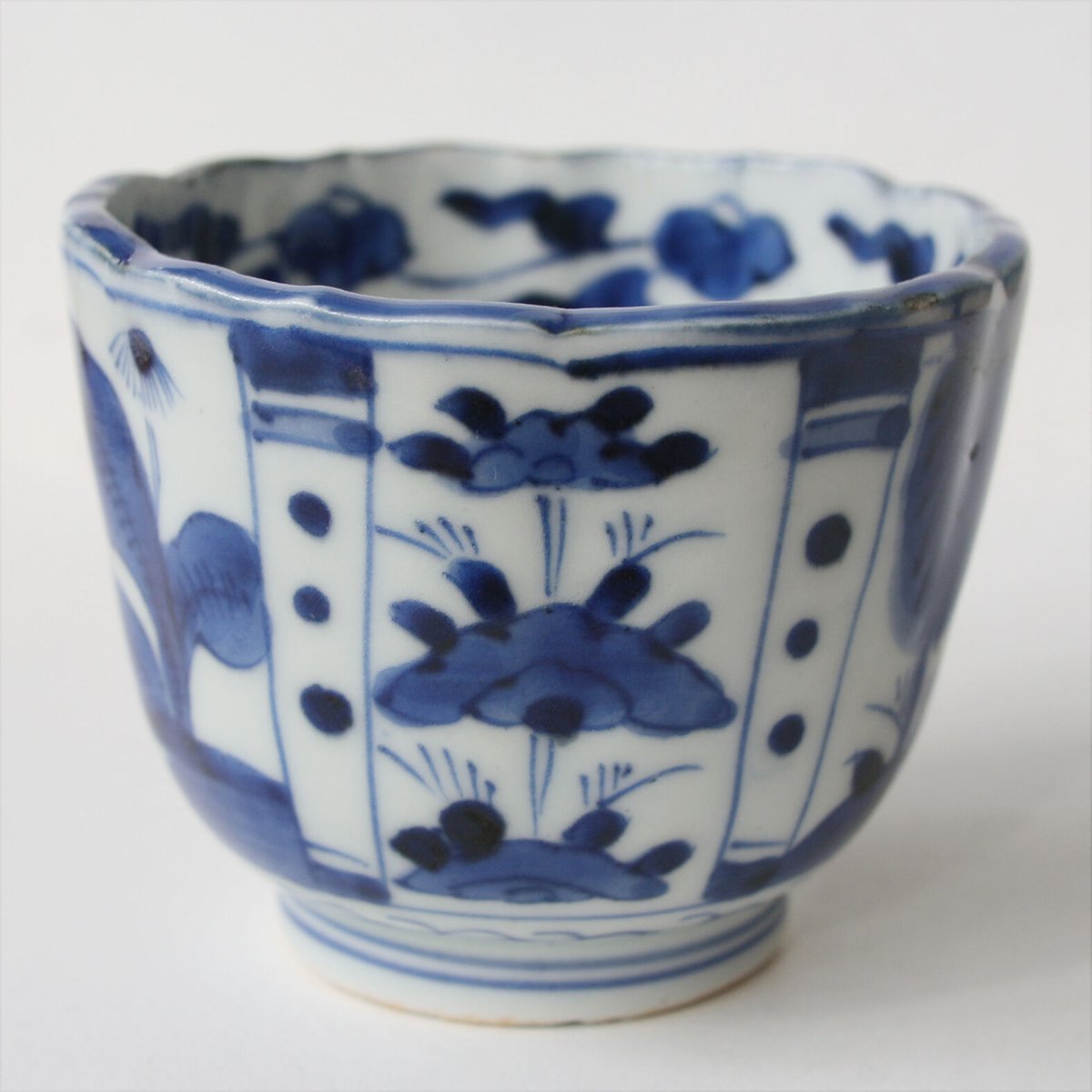 古伊万里　芙蓉手　向付２客 Ms-159 古伊万里 KOIMARI 染付 芙蓉手 向付2客セット | imarimaru