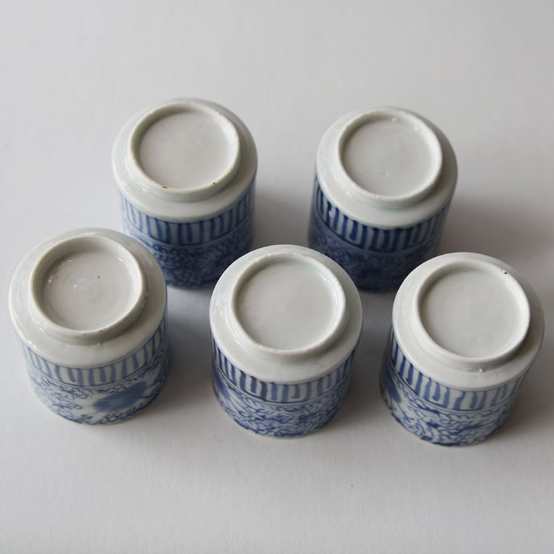 98 古伊万里 KOIMARI 花唐草文 覗猪口 | imarimaru 98 古伊万里 KOIMARI 花唐草文 覗猪口 | imarimaru