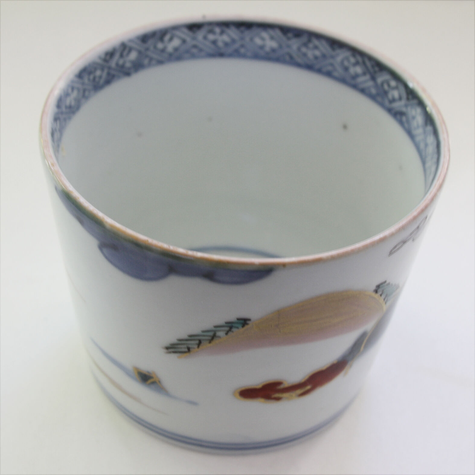 S-18 古伊万里 KOIMARI 山水 楼閣 帆掛舟文 蕎麦猪口 | imarimaru