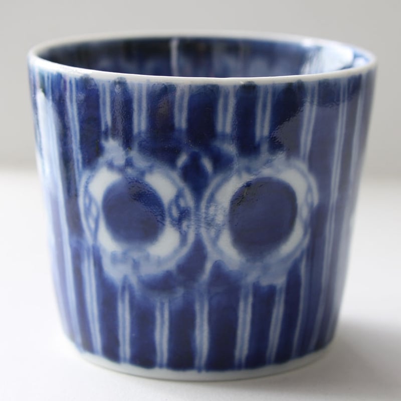【格安saleスタート】 格子・鼓文 染付 KOIMARI 古伊万里 139 蕎麦猪口 imarimaru | 工芸品