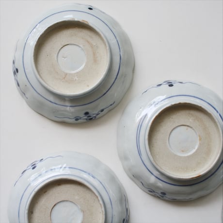 P-92  古伊万里 KOIMARI 染錦 十字花文 膾皿