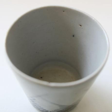 S-157 古伊万里 染付 草文 蕎麦猪口