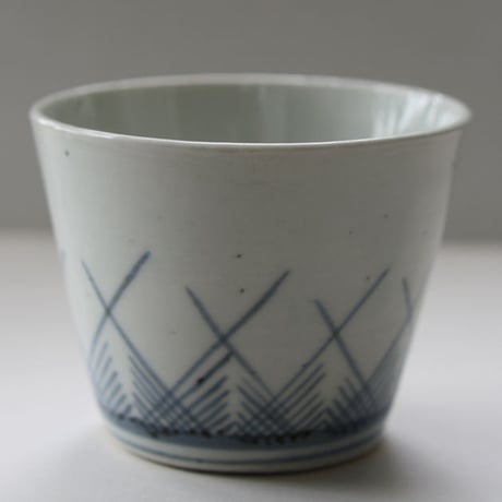 156  古伊万里 KOIMARI 染付 草文 蕎麦猪口