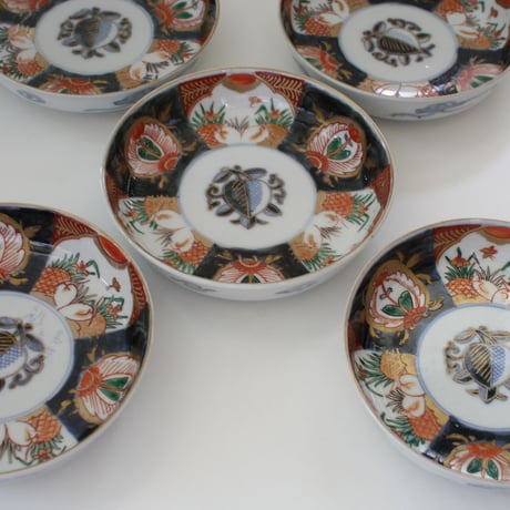 P-207  古伊万里 KOIMARI 色絵柘榴文皿