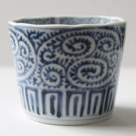 193 古伊万里 KOIMARI 蛸唐草文 蕎麦猪口