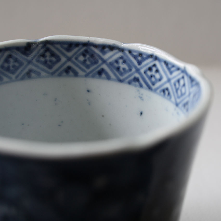 変わり松竹梅文大蕎麦猪口　特大蕎麦猪口　古伊万里　無傷完品 165 古伊万里 KOIMARI 染付 松竹梅文 蕎麦猪口 | imarimaru