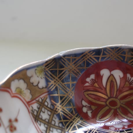 P-205 古伊万里 KOIMARI 染錦 柘榴文 膾皿 5客セット
