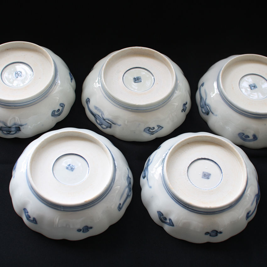 Pb-91 古伊万里 KOIMARI 染錦 柘榴文 膾皿 | imarimaru