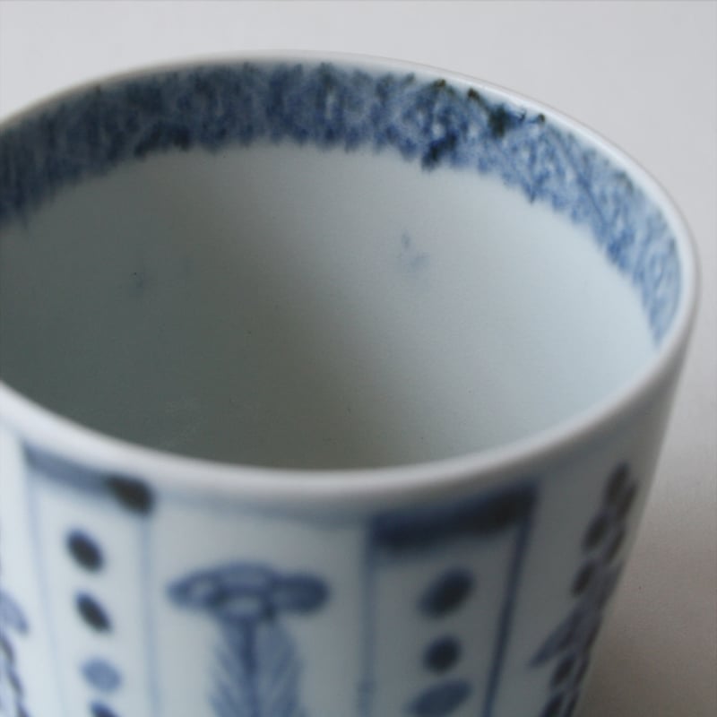 S-08 古伊万里 KOIMARI 染付 花卉文 蕎麦猪口 | imarimaru S-08 古伊万里 KOIMARI 染付 花卉文 蕎麦猪口 | imarimaru