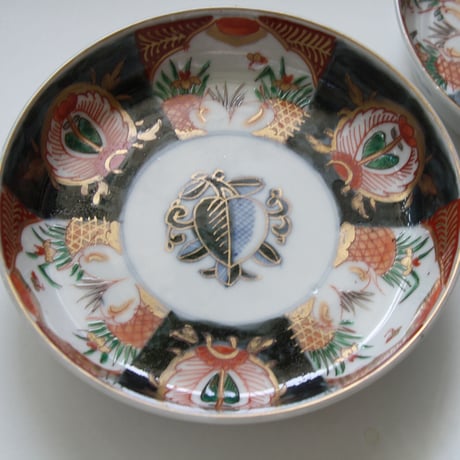 P-207  古伊万里 KOIMARI 色絵柘榴文皿