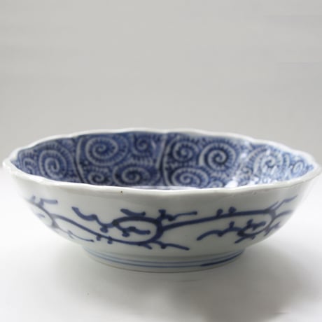 Ps-201 古伊万里 KOIMARI 染付 蛸唐草文 膾皿 ２客セット
