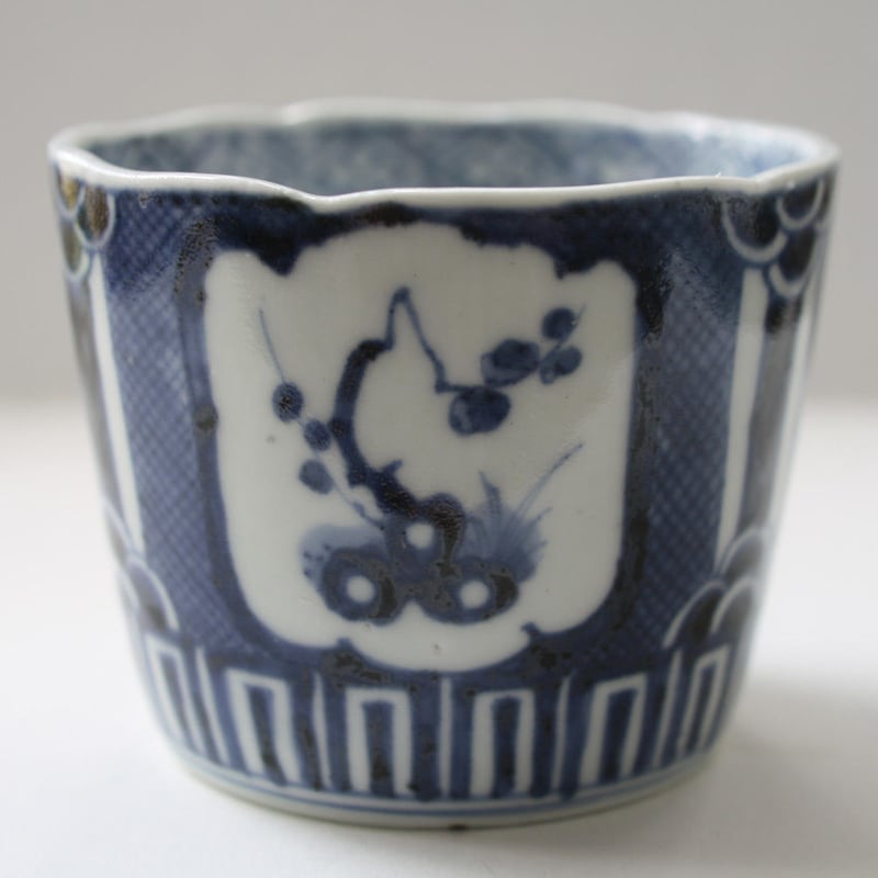 187 古伊万里 KOIMARI 染付 松竹梅文 輪花 蕎麦猪口 | imarimaru