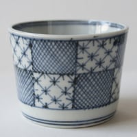 me504⑦『織部 亀甲文 四方猪口』　/骨董品 古美術 古玩 アンティーク me504⑦『織部 亀甲文 四方猪口』 /骨董品 古美術 古玩