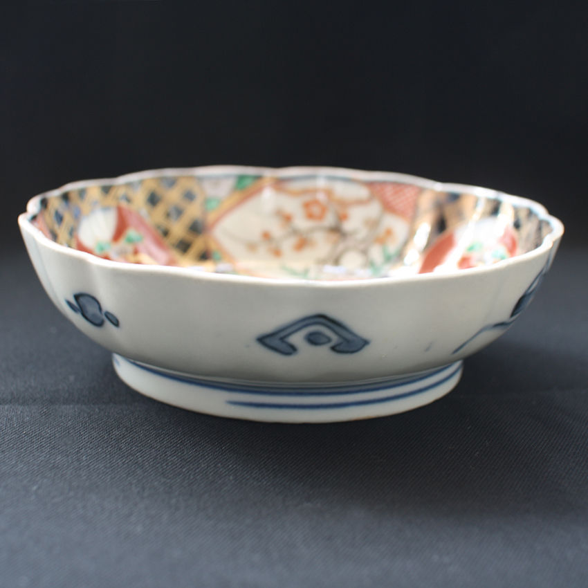 Q　古伊万里　染付　花文　酒盃　ぐい呑　43客まとめて　M　R5096C P-157 古伊万里 KOIMARI 染錦 柘榴文 膾皿 5客セット | imarimaru
