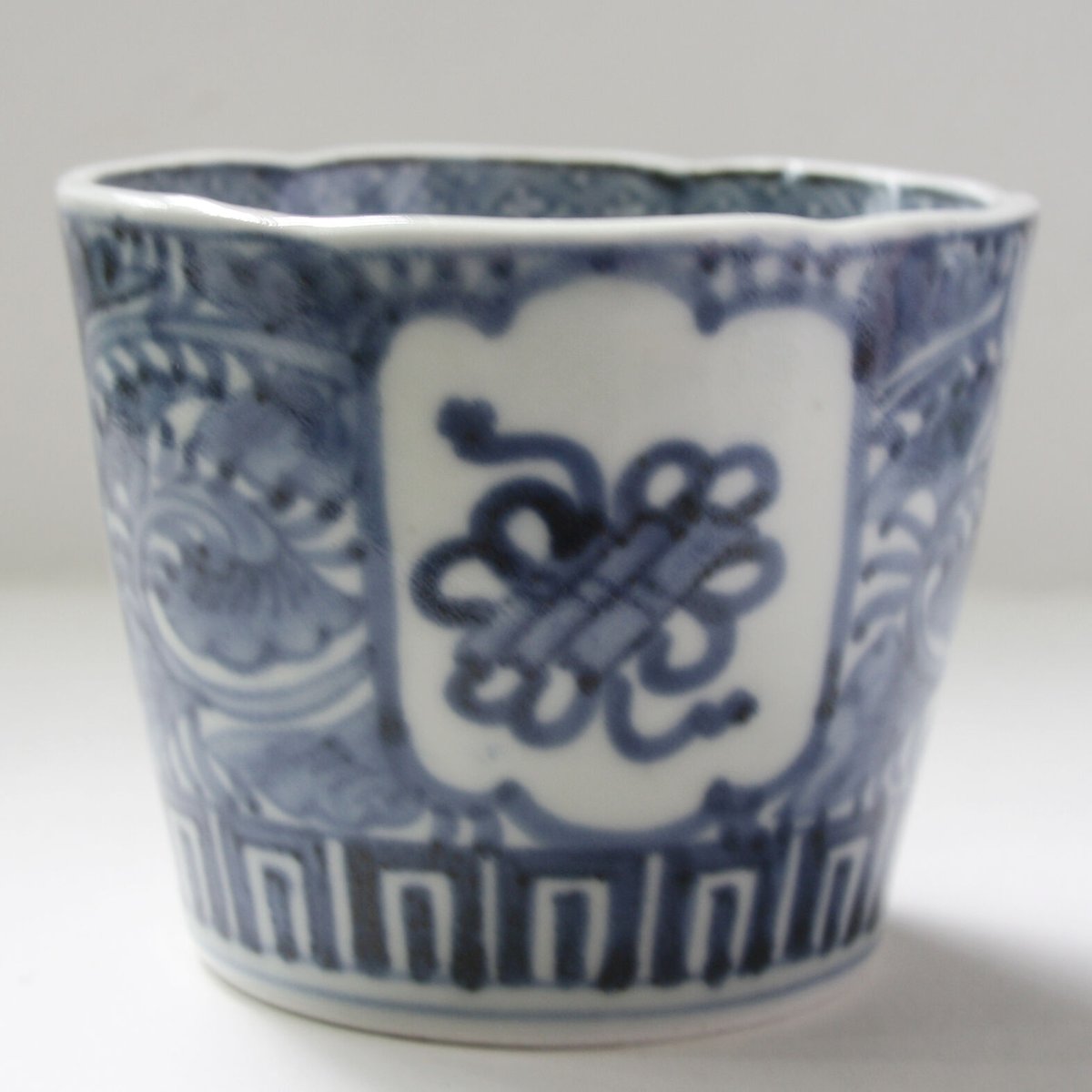 S-15 古伊万里 KOIMARI 染付 宝文 蕎麦猪口 | imarimaru
