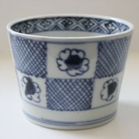 189 古伊万里 KOIMARI 斜格子 市松文 蕎麦猪口 | imarimaru