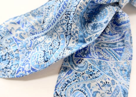 ネッククーラー・両面リバティプリントタナローン・ダナシャーミン・ブルー