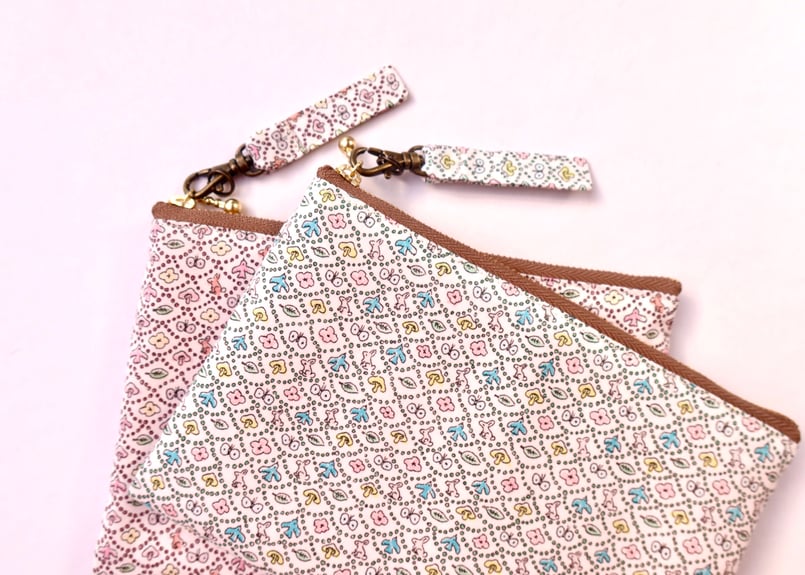 リバティスモールスザンナ カラビナポーチ キーホルダー カードケース