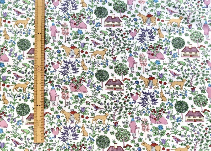 minami生地見本　リバティ　アニマル♡ リバティ・オーダー用布見本【ヴォイジー】 | Amanda Mandy