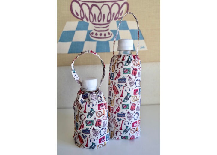 ペットボトルカバー・マイルズ（楽器柄）（リバティプリント