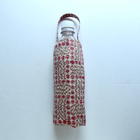 ペットボトルカバー　リバティカーラインローズ／レッド　ハンドメイド ペットボトルカバー | STORES