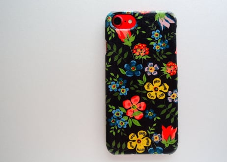 iPhone7ケース／リバティ・エデンハム・ブラック