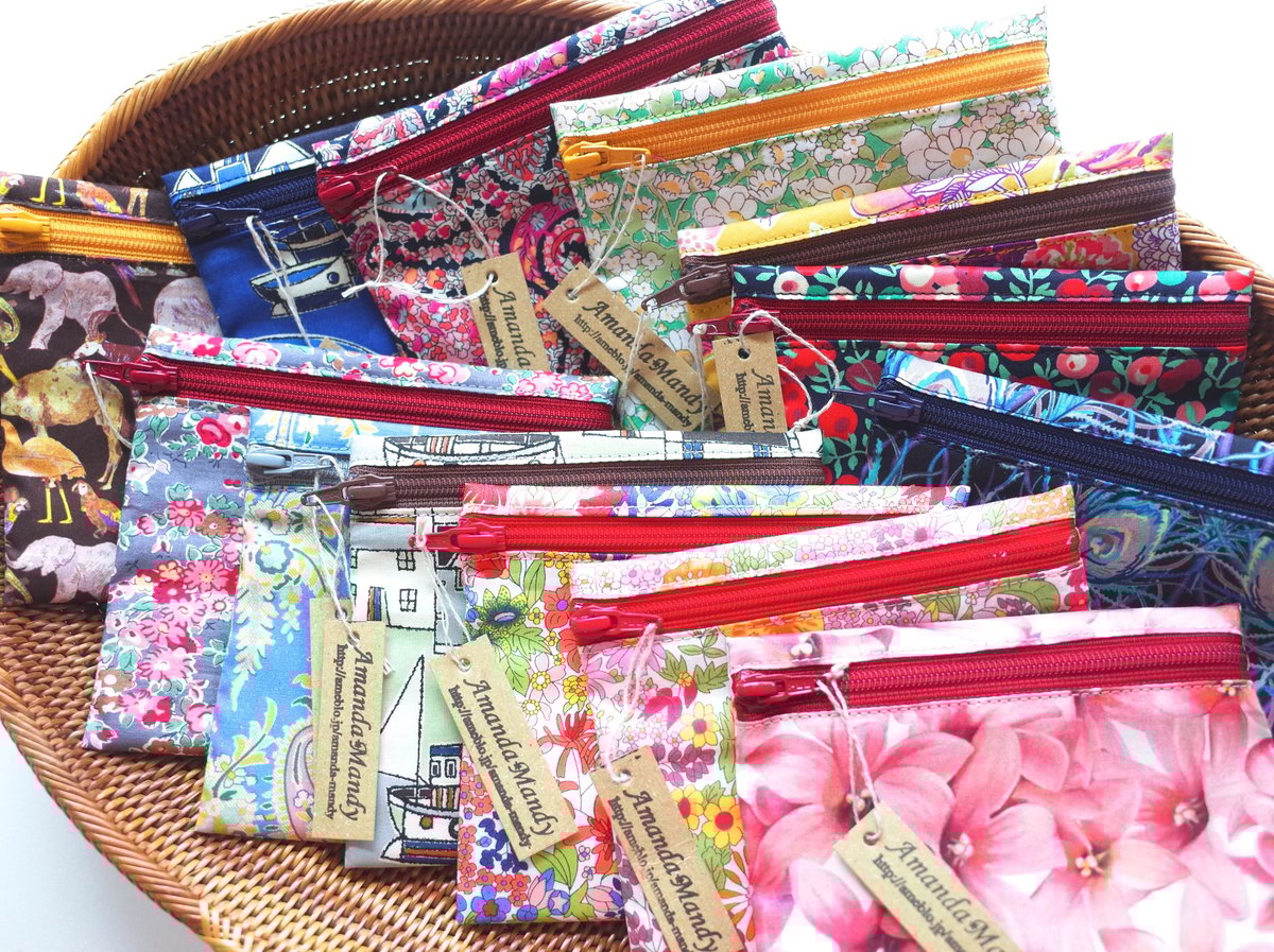 リバティ マイポーチ・マイルズ（楽器柄） | Amanda Mandy