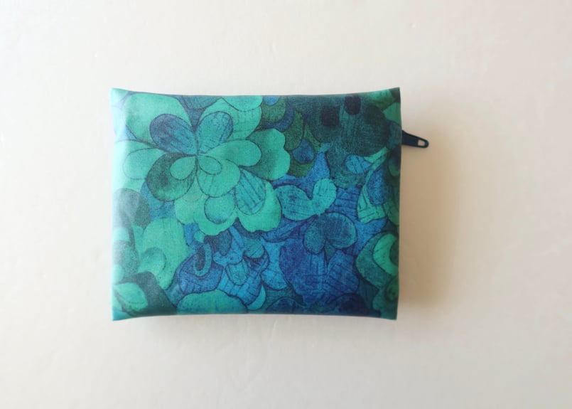 ♦リバティ♦ハンドメイドバッグ♦ビニコ　ラミネート♦エメラルドベイ　♦美品 LIBERTY. 手作りキット 手芸 バッグ ヌビ リバティプリント 2way