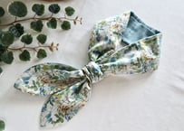 ネッククーラー・フェアリーテイルフォレスト・ブルー（表リバティプリントタナローン・裏ダブルガーゼ）