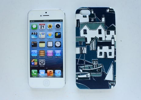 iPhoneSE/5sケース／クールコースト・ネイビー