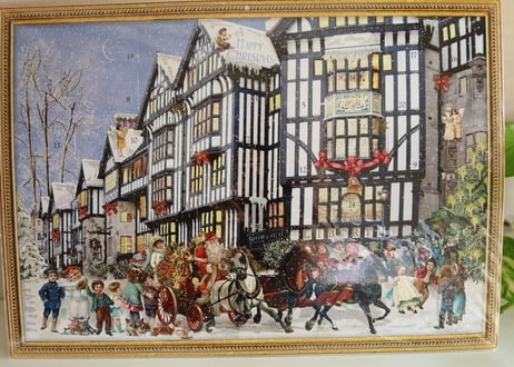 Libertyクリスマスアドベントカレンダー・雪空版（ロンドンリバティ百貨店からのお取り寄せ）