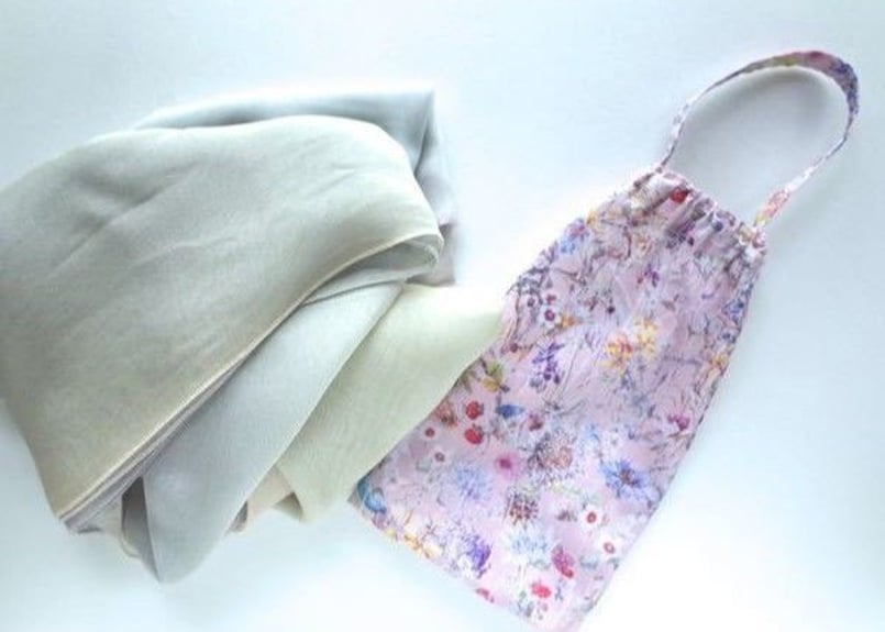 リバティペットボトルカバー（持ち手なし）アビーロード・ブルー