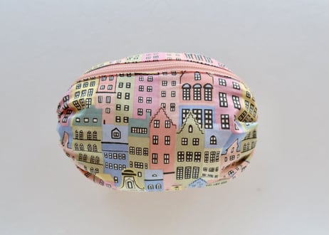 リバティバルーンポーチ(小)・コペンハーゲンストリート・パステル
