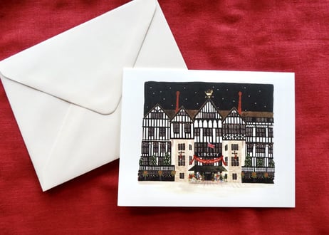 リバティロンドンクリスマスカード（1枚入り）（ロンドンリバティ百貨店からのお取り寄せ）  のコピー