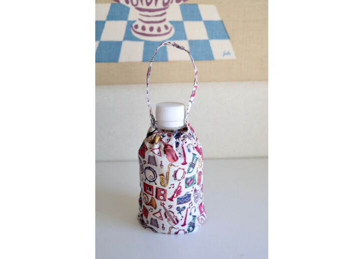 ペットボトルカバー・マイルズ（楽器柄）（リバティプリント