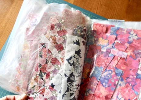リバティラミネートハギレセット　400g （お客様レビューあり〕