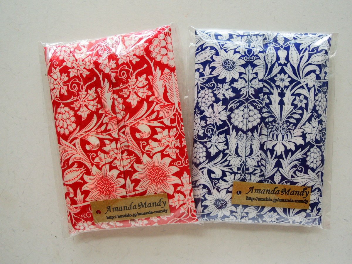 リバティ ラミネート コンパクトペンケース〈ジョアンナ〉ネイビー リバティ ラミネート コンパクトペンケース〈ジョアンナ