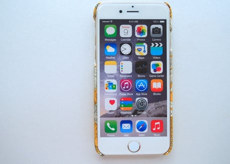 iPhone7ケース／スモールサス・イエロー