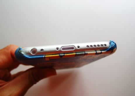 iPhone7ケース／リバティ・クールコースト・ブルー
