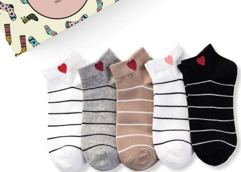 未使用品★LOUIS VUITTON●ハート ストライプ ソックス ハートショートソックス・ストライプ (単品） | Amanda Mandy