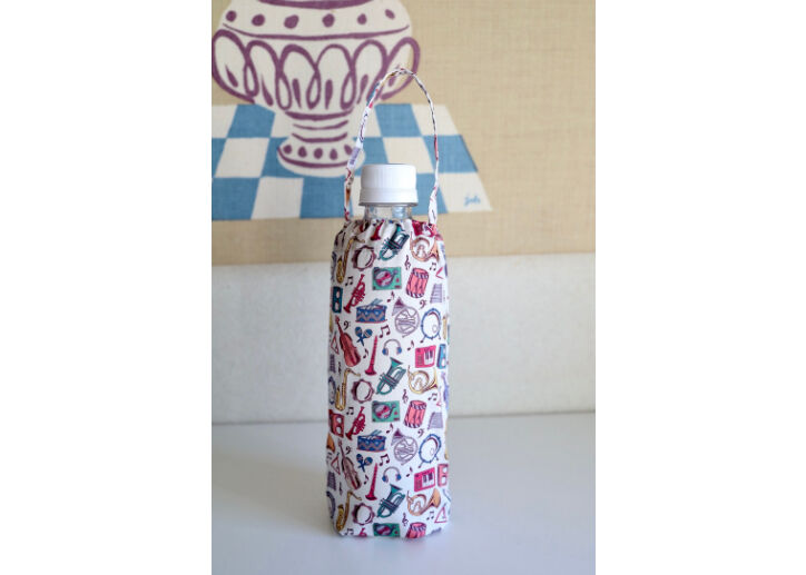 ペットボトルカバー・マイルズ（楽器柄）（リバティプリント
