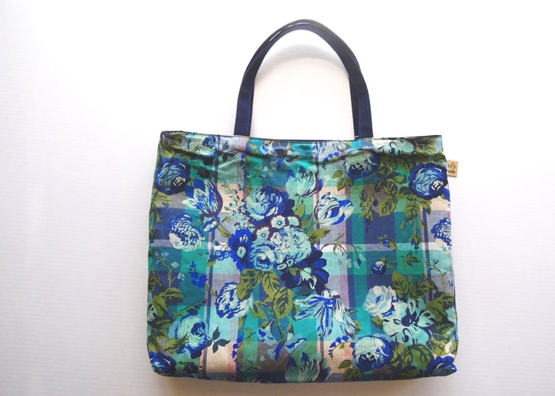 リバティ リバーシブルトートバッグ・マジカルブーケ（マドラス