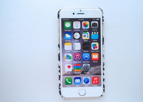 iPhone7ケース／エミリーボウワー・ネイビー