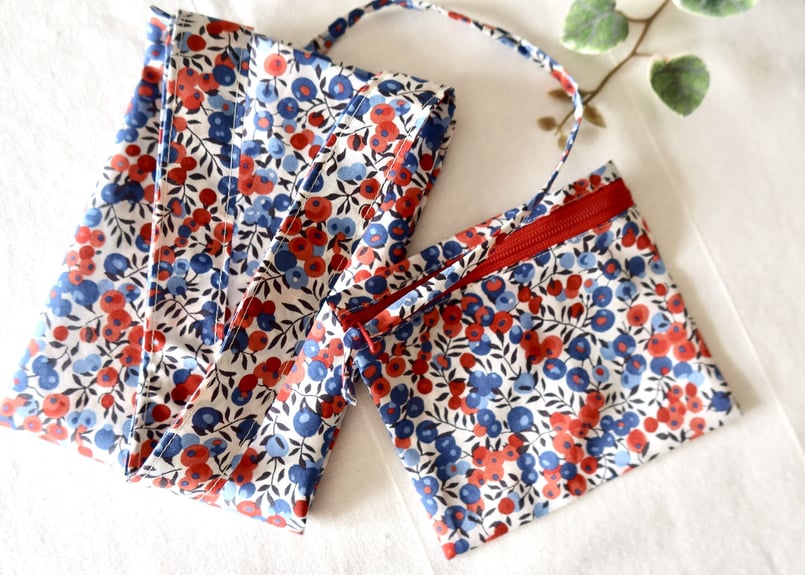 エアリーバッグM・ウィルトシャー・トリコロール（リバティプリント