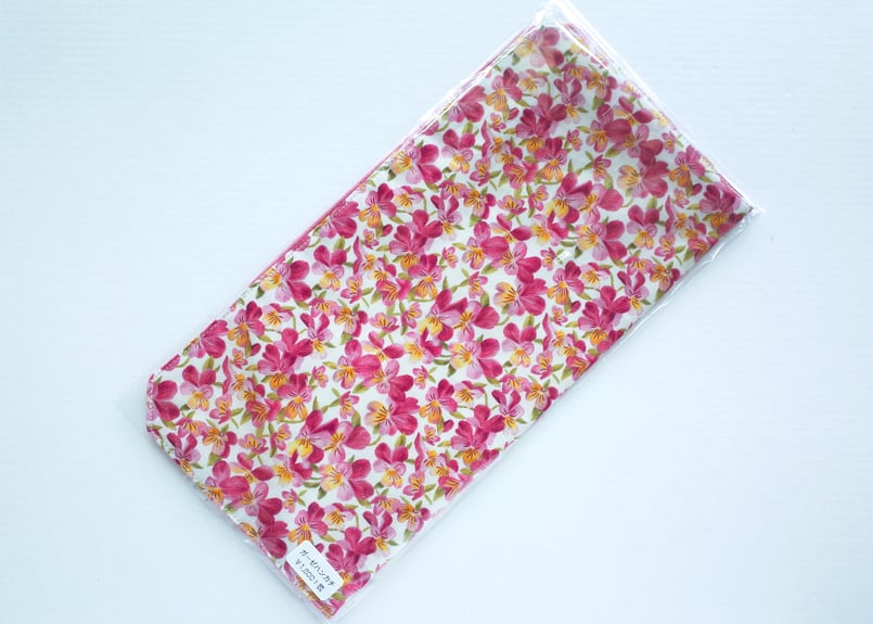 リバティダブルガーゼハンカチ・サマーセットビオラ・ピンク（お客様  