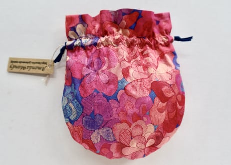 リバティキャンディ巾着・エメラルドベイ・ピンク
